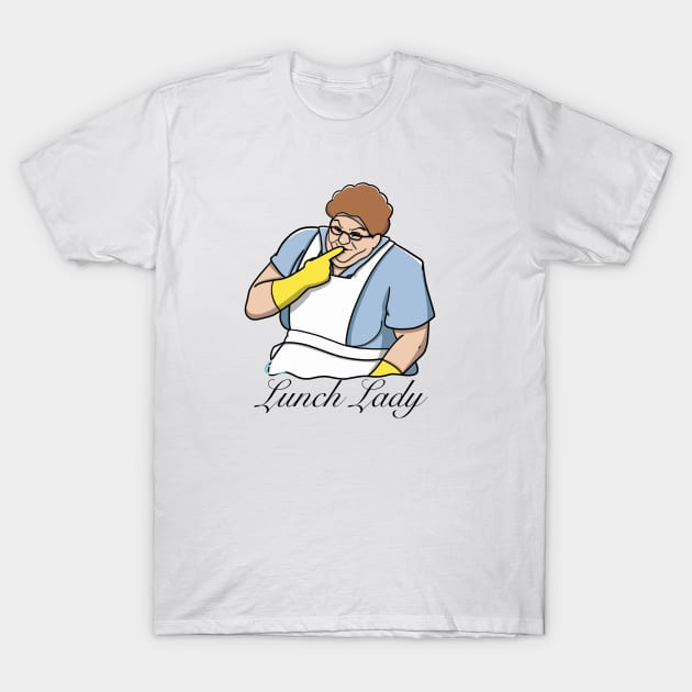 Chris Farley as the Lunch Lady T-Shirt by TheCrazyFarmer